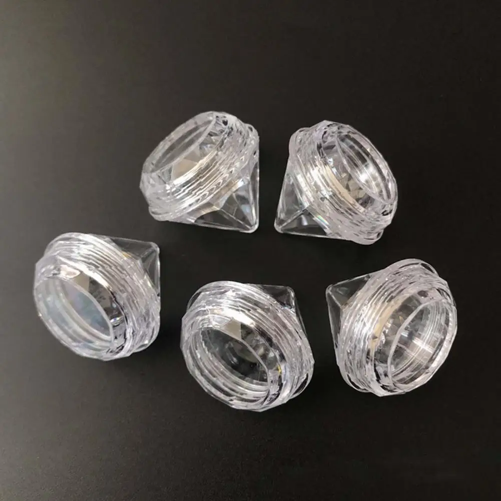

10Pcs/set 5g Mini Cosmetic Empty Portable Refillable Bottles Jar Pot Diamond Cream Box Eyeshadow Makeup Face Cream Container