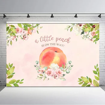 

Peach Background Small Sweet Peach Baby Shower Photo Background Photography kids Birthday Party Banner Photoshoot Props