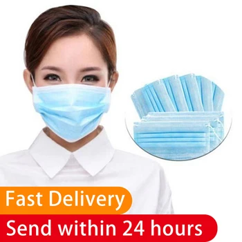 

2020 Profession Mask 20/50/100Pcs Pack Disposable 3 Layers Facial Protective Masks Set Anti-Dust Anti-haze Anti-fog Mask
