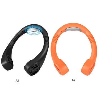 

Wearable Lazy Sports Halter Fan Mini Hanging Neck Fan USB Rechargeable Cover Halter Sports Fan Air Cooler Outdoor