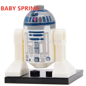 

Single Space Wars Robot C3PO R2D2 C-3PO R2-D2 BB8 Figures Building Blocks Models Bricks Kits Toys for Children Kids Hot S