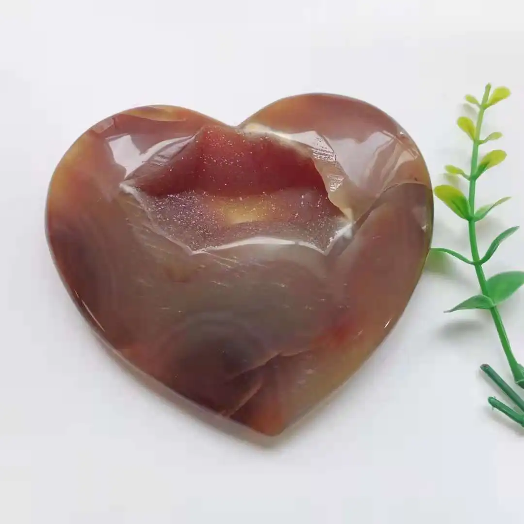 

Natural Best-Selling High Quality Gorgeous Heart-shaped Agate Geode for Ornaments HXE