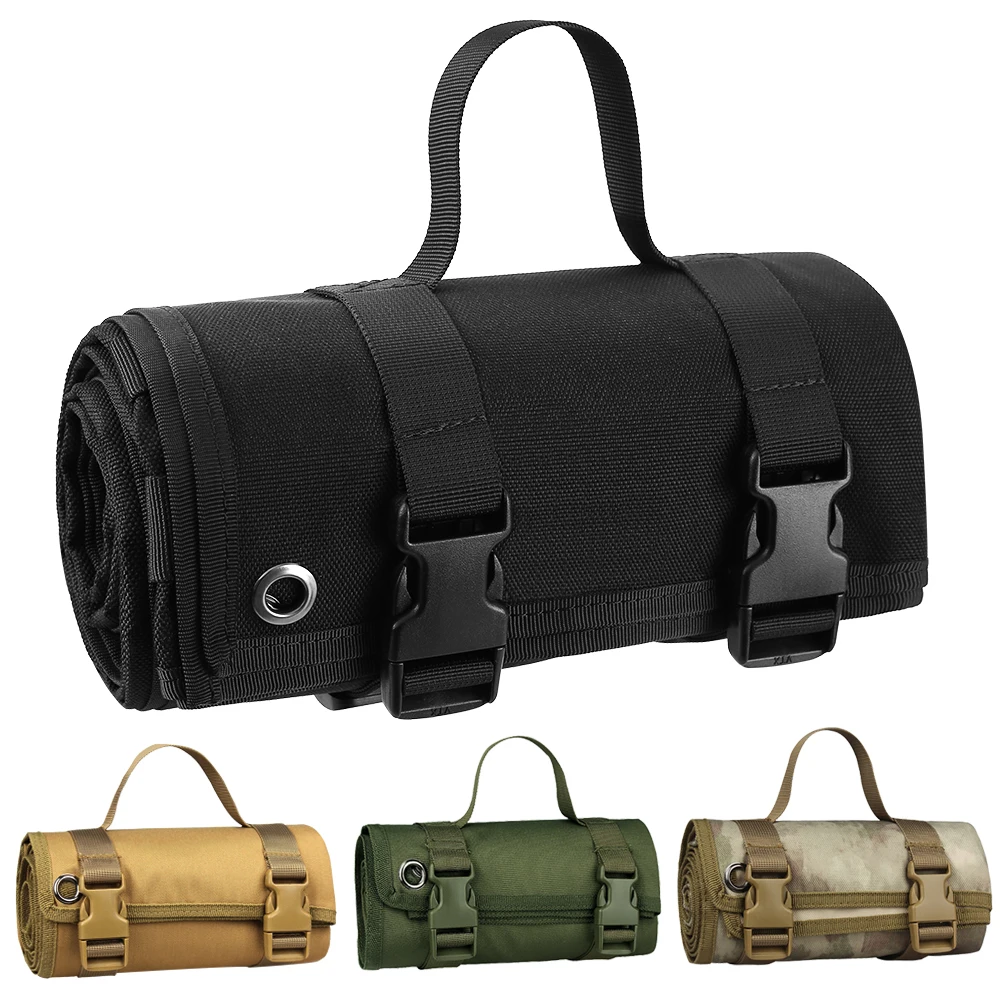 

Tactical Range Shooting Mat Roll Up Camping Mat 1000D Nylon Waterproof Picnicn Blanket Hunting Accessories Rifle Cleaning Mat