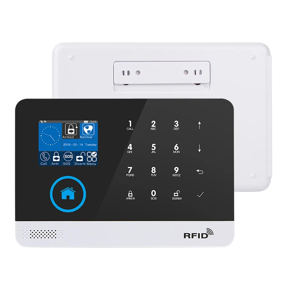 Wifi+gsm Home Alarm System Dual Network Alarm Controller 2.4" Tft Lcd