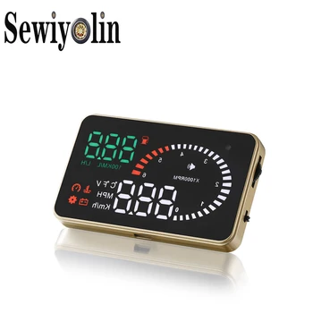 

2020 New X6 HUD Head Up Display Auto HUD OBD2 Car Speed Projector KMH MPH Speedometer Car Detector Oil Consumption for LADA