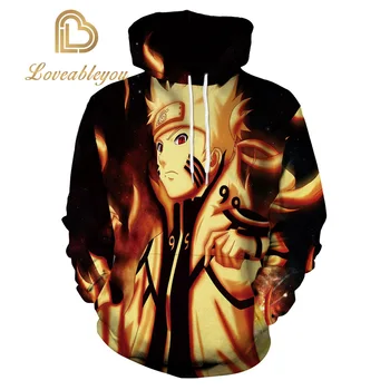 

Anime Naruto Hoodie Men Women Autumn Harajuku Pullovers Hooded Men Sweatshirt Hoodies Men Tracksuit Tops Oversized