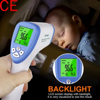 

hot! Digital Infrared Thermometer Body Temperature for Adult Kids Forehead Non-contact Forehead Body Thermometer dropshipping