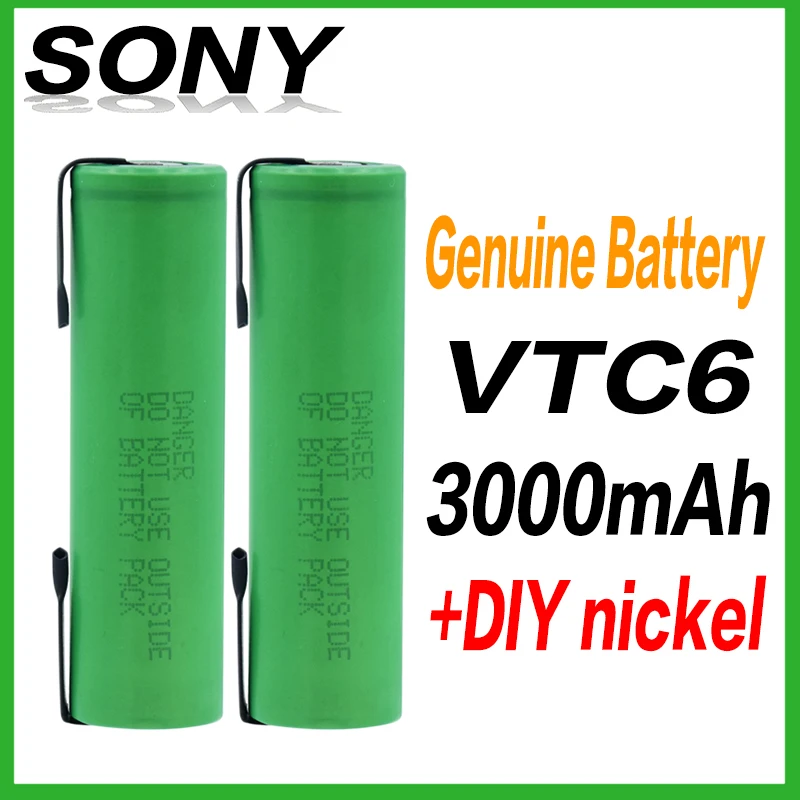 VTC6 100% оригинальный 3 6 В 3000 мАч us18650 перезаряжаемый литий ионный аккумулятор для
