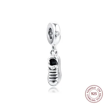 

2020 Spring New Fit Pandora Charms Bracelet 925 Sterling Silver Sneaker Shoe Dangle Beads for Women DIY Fashion Jewelry Making