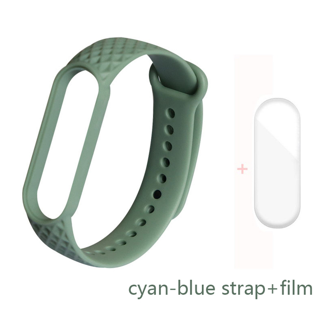 for Xiaomi Band 6 5 4 3 Strap Replacement Wristband MiBand 6 5 Wristband TPU Rhombus Strap for xiaomi Mi Band 5 6 strap