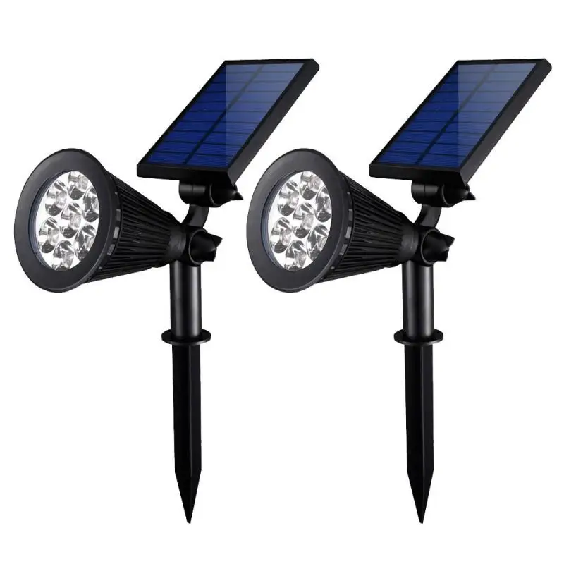 Lámpara Solar LED de césped para exteriores,lámpara de pared con 4