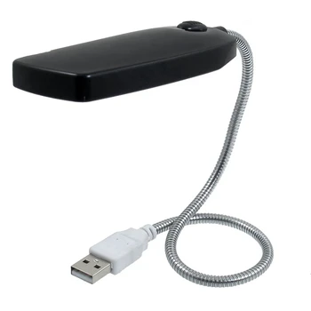 

16.3" Flexible Neck USB Plug 28 LEDs Black Reading Light for Laptop PC