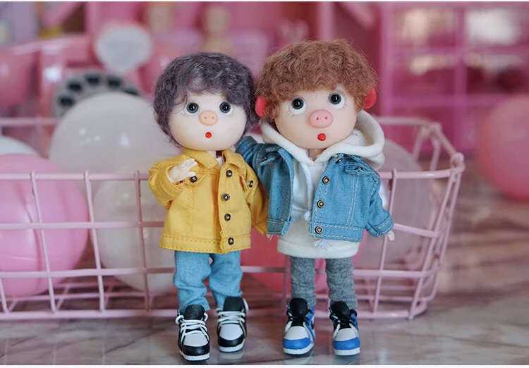 1 шт. [1/12 кукла джинсовое пальто] OB11 куртка obitsu11 пальто(Fit Ob11, obitsu11, BJD12, cu-poche