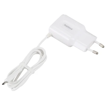 

REMAX Dual USB Charger 2.4a Fast Charging Travel EU Plug Adapter Portable Wall Charger Mobile Phone Cable Micro-- for Iphone Sam