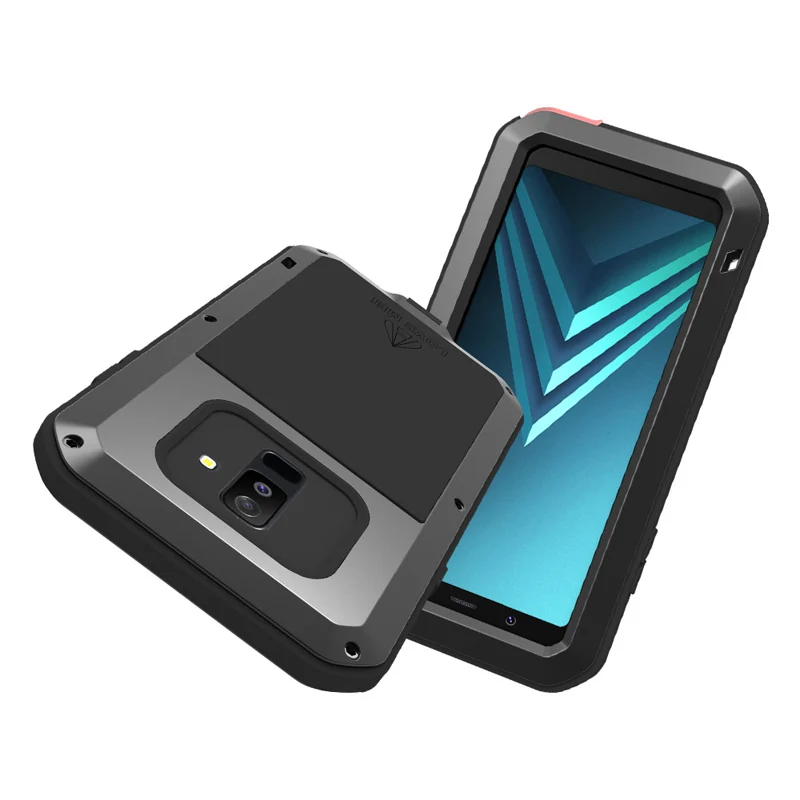 Металлический Чехол Love Mei для samsung Galaxy A6 Plus, ударопрочный чехол для телефона samsung Galaxy A6, прочный защитный чехол