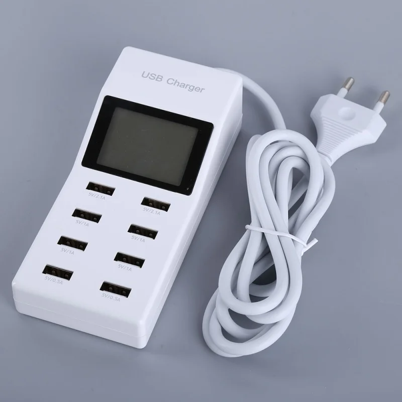Горячая 8 многопортовое быстрое Компактное зарядное устройство usb для путешествий с европейской вилкой настенное зарядное устройство