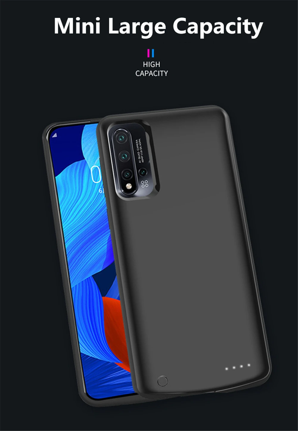 6500mAh зарядное устройство для huawei Nova 5 Pro power Case Внешняя батарея power для huawei Nova 5