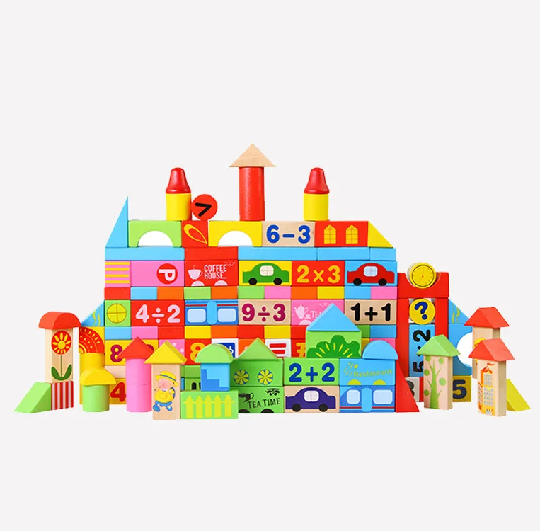 

One Child Bucket 158 Grain with Numbers Computing Scene Building Blocks Children'S Educational Barrel Play Parents Interactive B