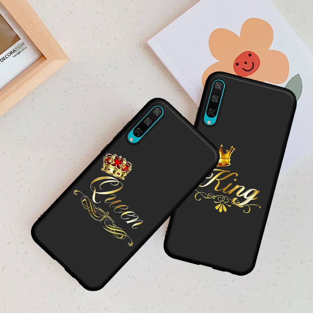 

Luxury King Queen Letter Soft TPU Case for Huawei Honor 8 Lite 8A 8X 8C 8S 9X Pro 10 Lite 20 Pro V20 10i 20i Coque Fundas Shell