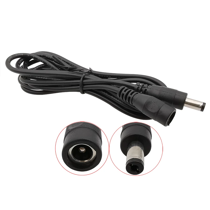 Cable Length: 1.5m Connectors 5.5mm x2.1mm Female to Male Adapter DC Power Extension Cable Cord Lead Connector Cable Length: 1.5m Connectors 5.5mm x2.1mm Female to Male Adapter DC Power Extension Cable Cord Lead Connector