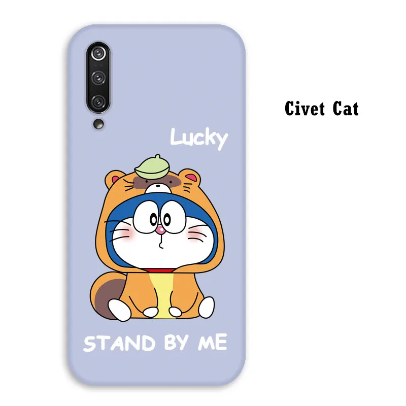 Чехол PDGB с рисунком для Xiaomi mi 8 9 SE 9T Play A1 A2 A3 Lite Red mi 6A Note 5 6 7 8 Pro мультяшный чехол силиконовый чехол - Цвет: Civet Cat