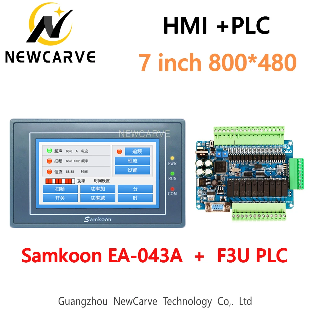 

Samkoon EA-043A HMI Touch Screen 4.3 Inch And FX3U Series PLC Industrial Control Board Newcarve