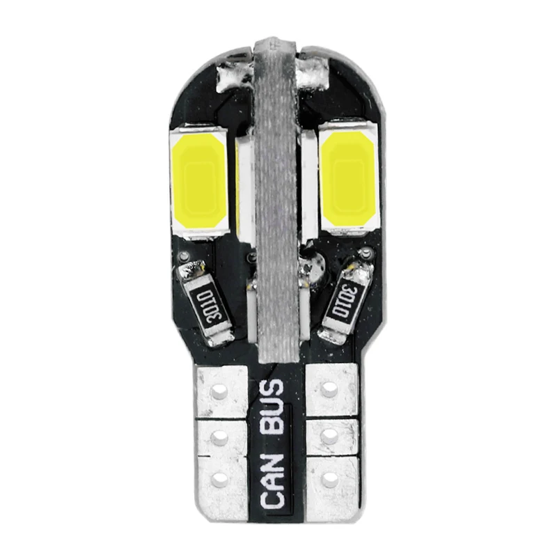 1 шт. автомобильная светодиодная лампа T10 W5W белая 5730 8smd 12 В 194|Сигнальная лампа| |