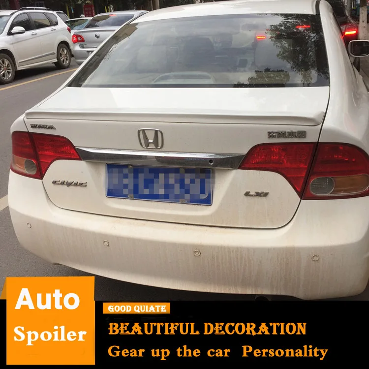 For Honda Civic Spoiler 20062011 High Quality Abs Material Car Rear