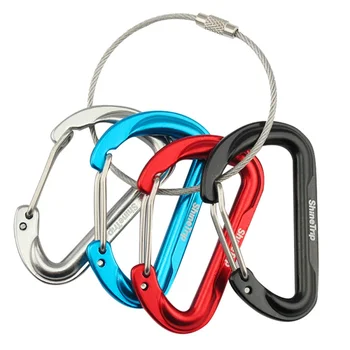 

4PCS Aluminum Alloy Carabiner Keychain Outdoor Camping Traveling D-ring Snap Clip Lock Buckle Hook Portable Fishing Small Tool