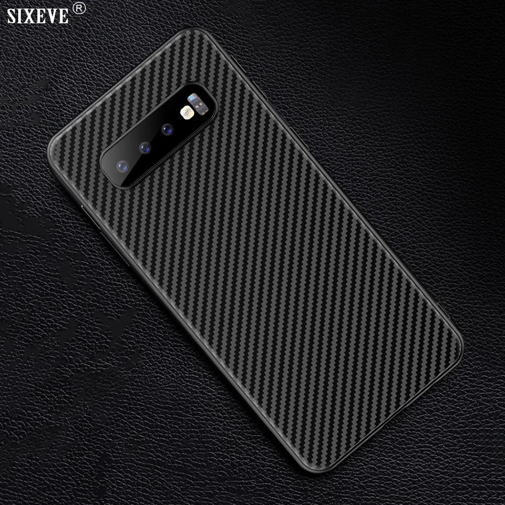 Чехол из углеродного волокна для Samsung Galaxy S8 S9 S10 Plus A6 A7 A9 2018 J7 J8 Note 9 10 Pro A10 A20 A30 A40 A50 A70