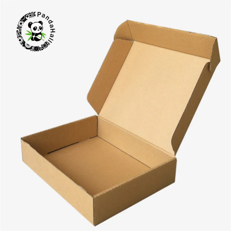 Складная коробка pandahall из крафт-бумаги гофрокартона для ювелирных изделий