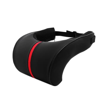 

Car Seat Memory Headrest Comfortable Breathable Pillow PU Leather Neck Pillow