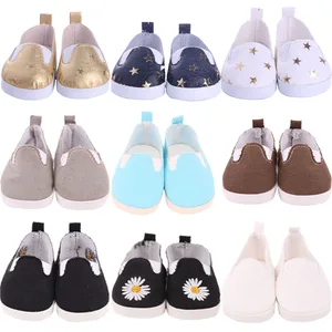 Doll Shoes Handmade Boots 7 Cm Doll Shoes For 18 Inch American &43 Cm Baby New Born Doll Accessories For Our Generation Girl`Toy