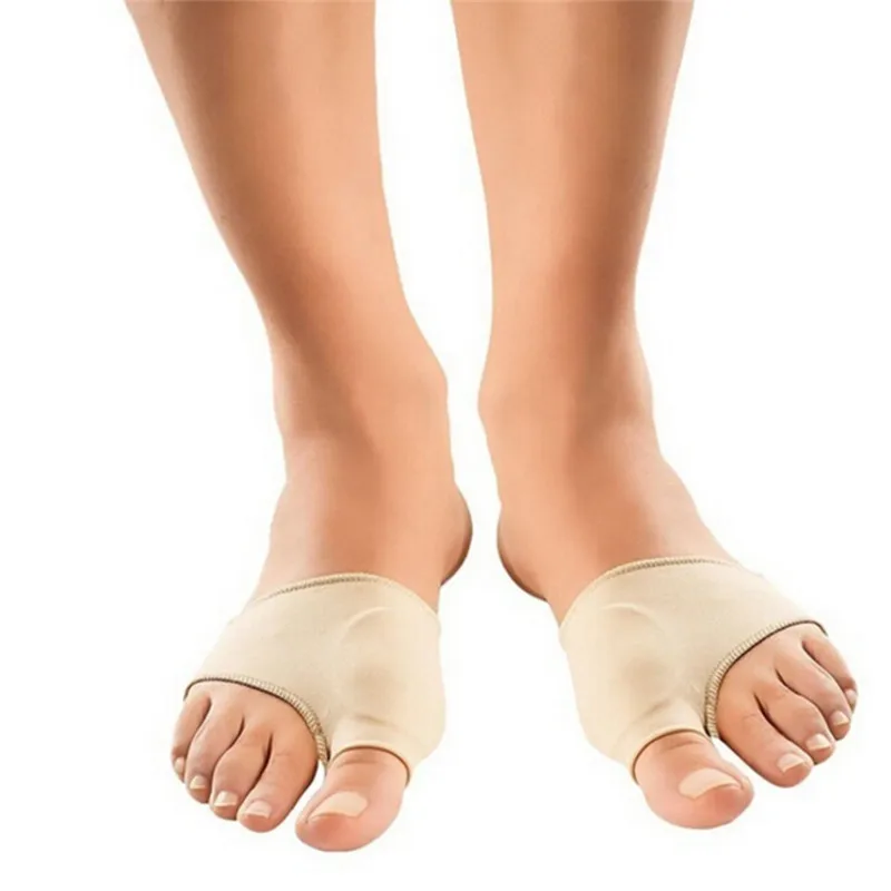 1Pair Big / Small Toe Corrector Orthotics Feet Foot Care Bone Thumb Adjuster Correction Soft Pedicure Socks Bunion Straightener
