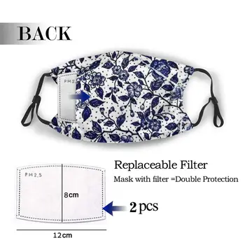 

protective mask with filter Floral Pattern anti dust PM2.5 reuse adult teen child girl