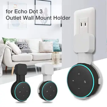 

Outlet Wall Mount Stand Hanger for Echo Dot 3rd Gen And Speaker Sound Box Bracket Work With Holder Case Plug Indoor Space Saving