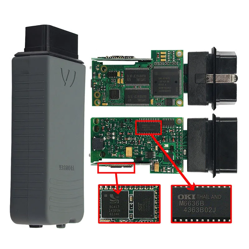 Полный чип VAS 5054A ODIS v5.1.6 OKI AMB2300 Bluetooth адаптер VAS5054A V5.1.6 Поддержка UDS OBD OBD2