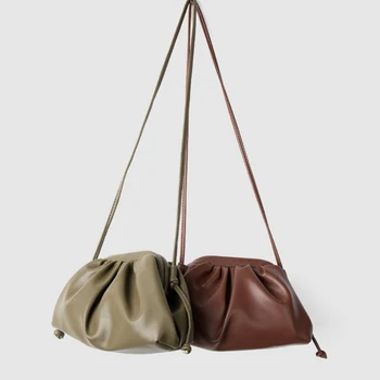 

Fashion 2020 new Korean niche design ins soft face simple one shoulder diagonal cross female bag cloud dumpling bag