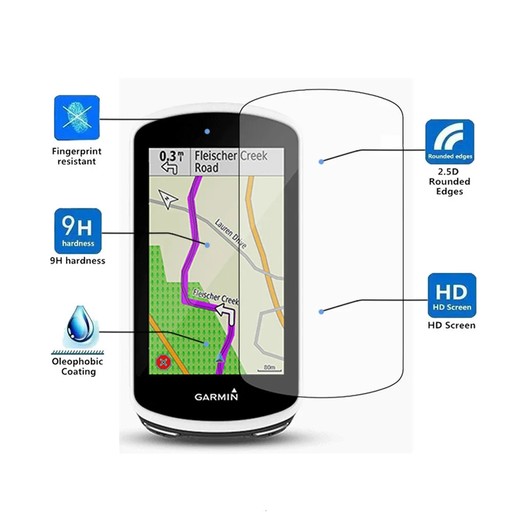 2 шт. в упаковке для Garmin Edge 1030 0,3 мм 2.5D 9H закаленное стекло для защиты экрана ультратонкая кристально чистая устойчивая к царапинам пленка для кожи