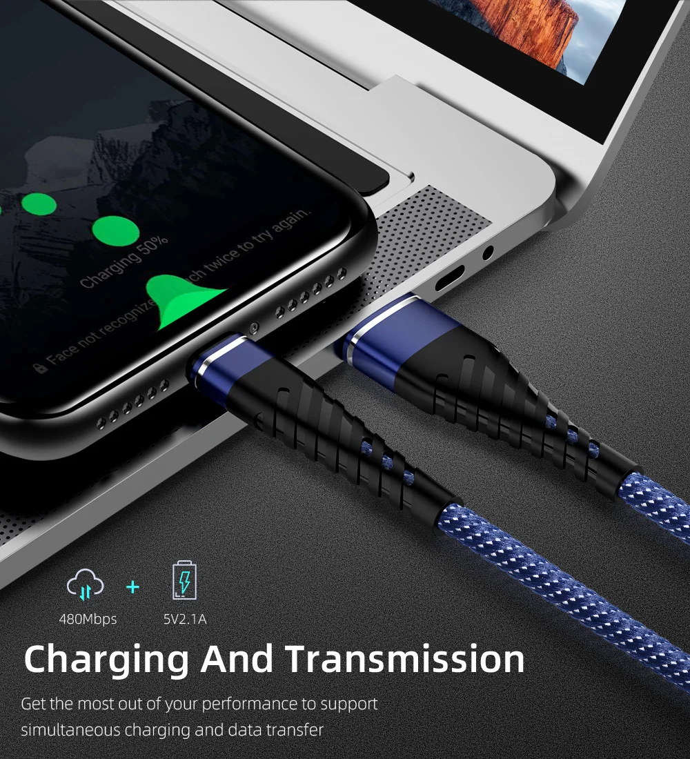 RDCY кабель usb type-C для Xiaomi CC9 Pro huawei P30 Pro Быстрая зарядка type-C зарядный кабельный провод для телефона samsung S10 S9 S8 Plus