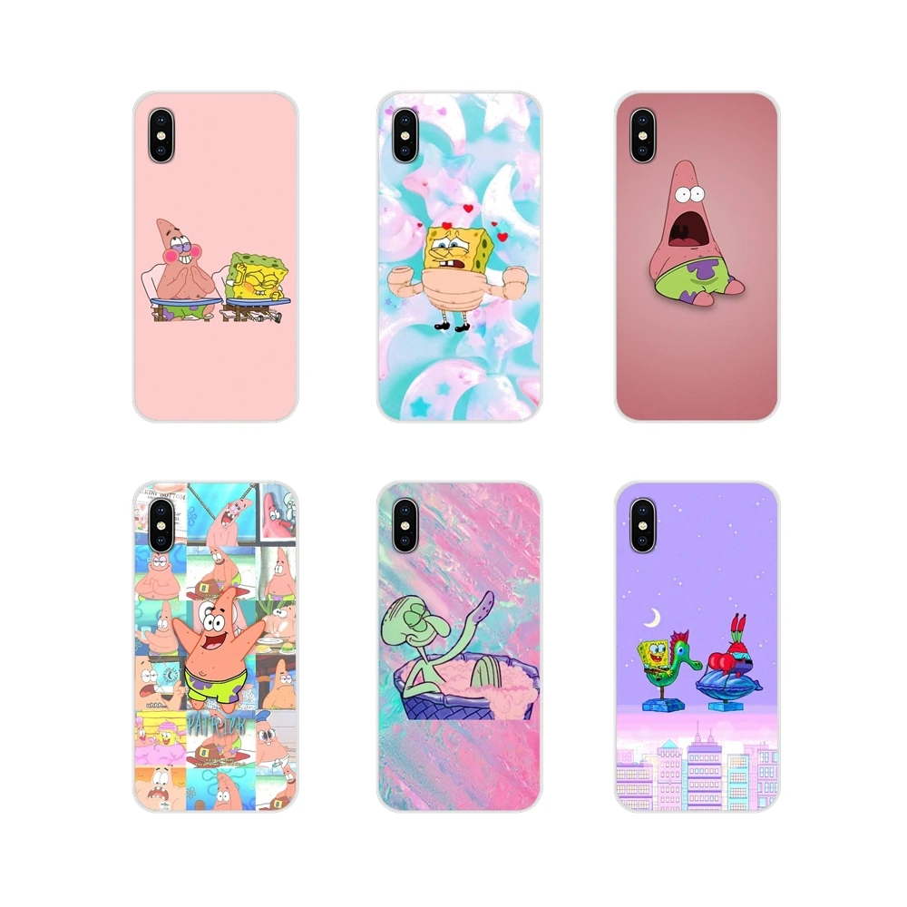 

Accessories Phone Shell Cover SpongeBob SquarePants For Samsung Galaxy S3 S4 S5 Mini S6 S7 Edge S8 S9 S10 Lite Plus Note 4 5 8 9
