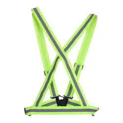 Gilet de sécurité réfléchissant, respirant, pour le travail nocturne, la course à pied, le cyclisme, haute visibilité, 42x52cm 