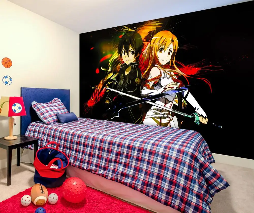 Details about   3D Sword Art Online ZHUA038 Anime Combine Wall Sticker Wall Murals Wallpaper Amy