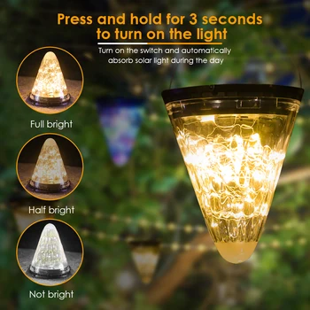 

solar light outdoors Hanging Lamp Outdoor Waterproof Yard Chandelier Light Decoration for garden garland home party wedding