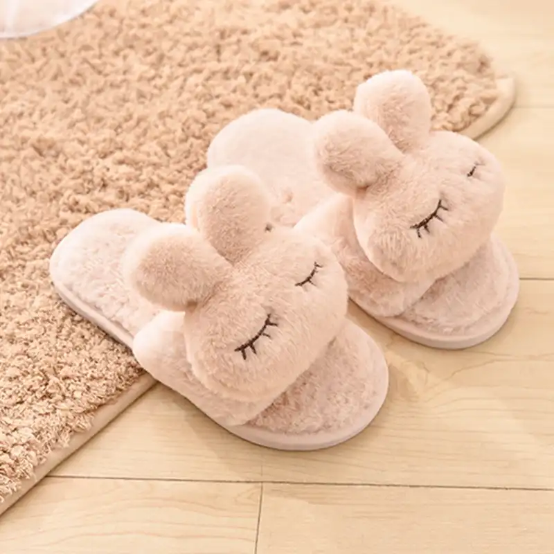 Winter Fashion Kids Home Slippers Faux 