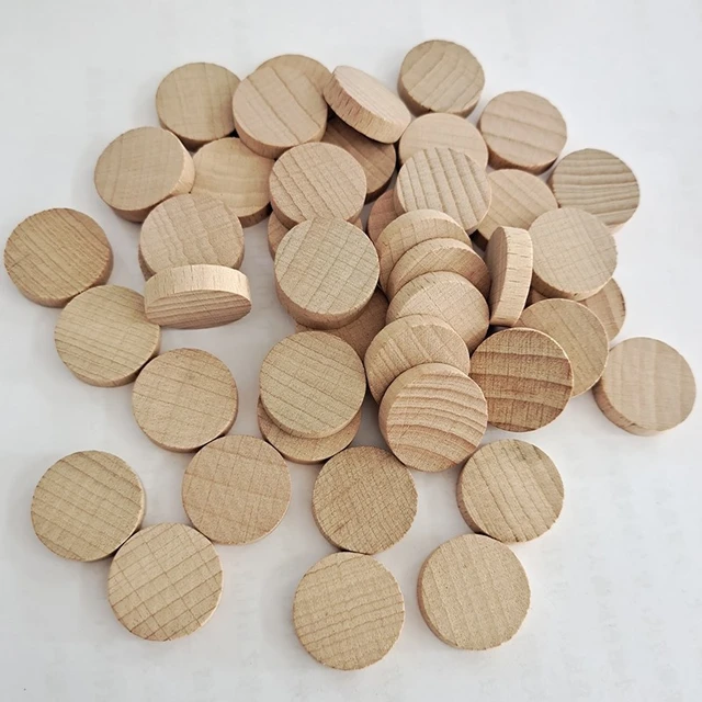 50pcs Round Wooden Discs For Crafts, 10cm Diameter Wooden Discs