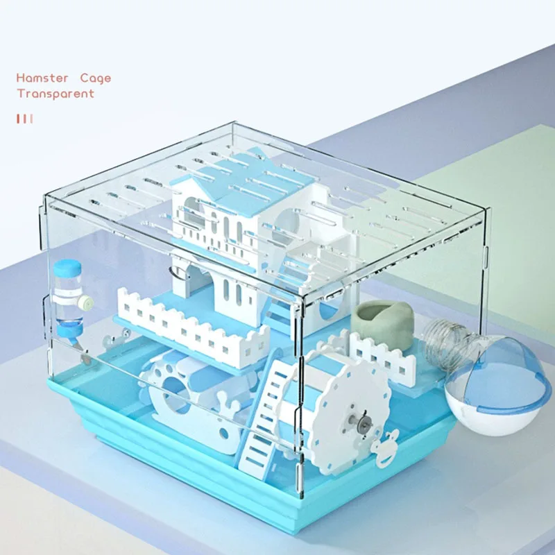 Curated visual reference: Fresh Look at Transparent Hamster Cage Acrylic Cage Small Animal Hedgehogs Rabbit