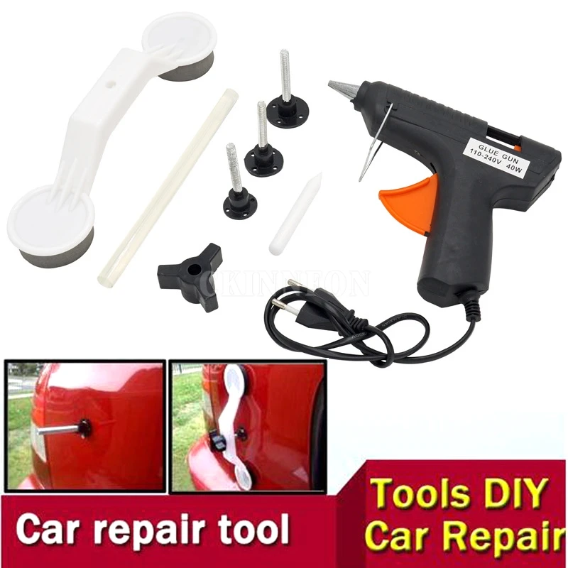 50Set Magic POPS A Dent Car Auto Ding Dent DIY Pops A Removal Repair Puller Kit Tools with Glue Stick Gun