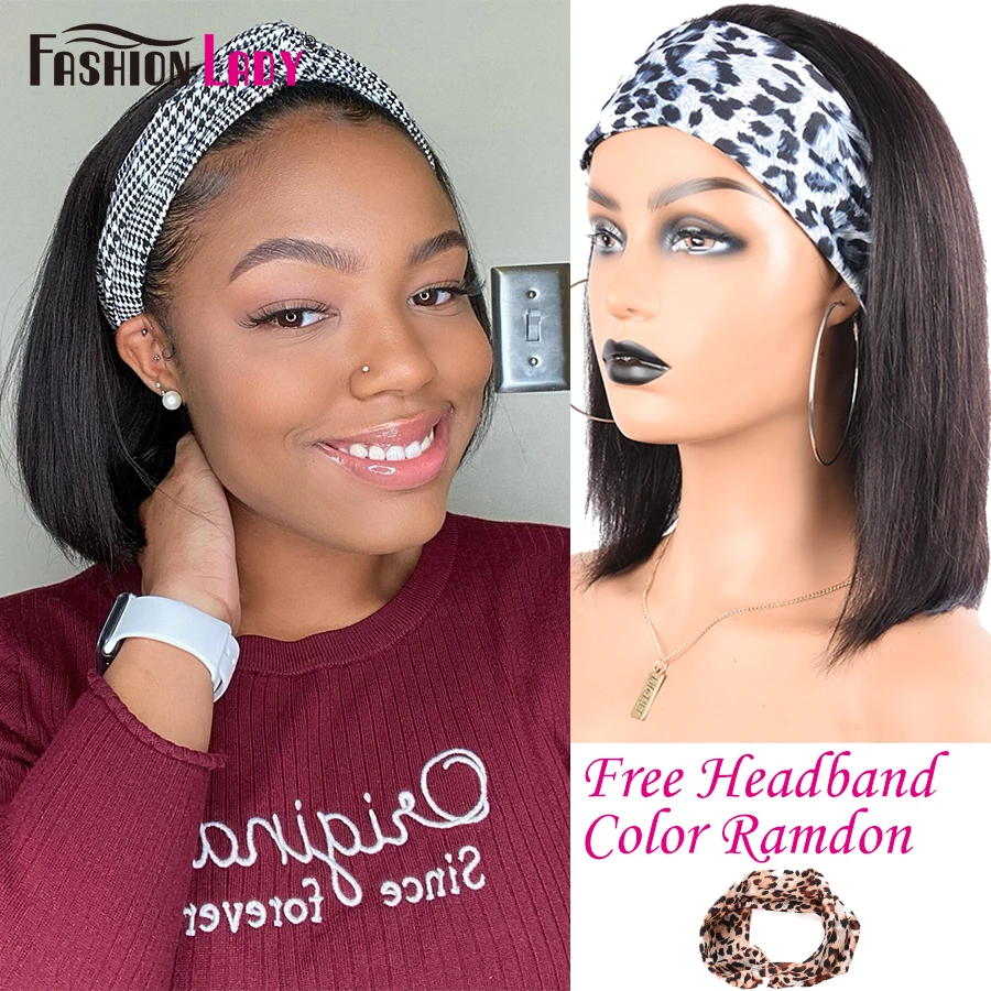 

Модные женские парики из бразильских волос, парик Боб, парик с Реми, парик из человеческих волос, прямой парик для женщин, натуральный цвет, шарф, головная повязка, парик