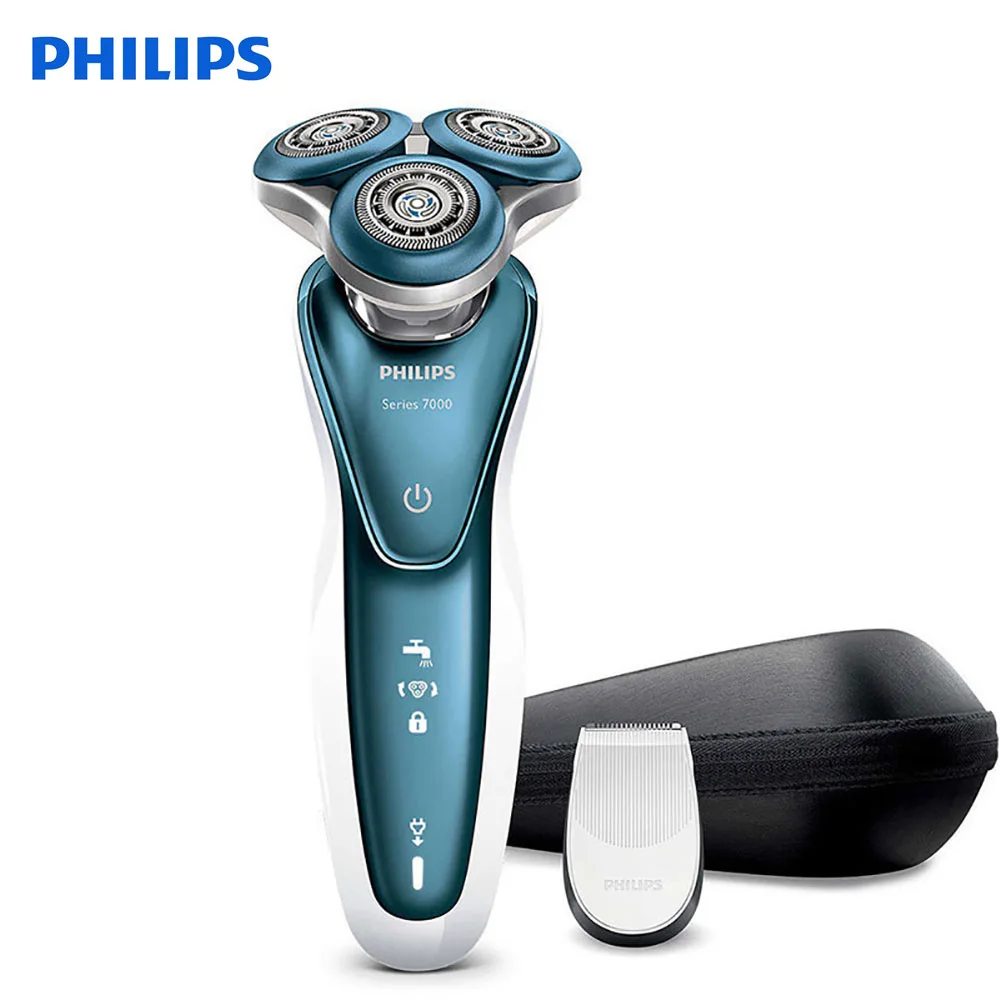 Электробритва Philips S7370 с нежной точностью PRO лезвия SmartClick влажный и dryprecision триммер электрическая бритва s для мужчин